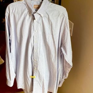 Gitman Brothers Blue and White Striped Shirt